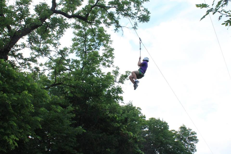 Zipline at Zumbro River Festival